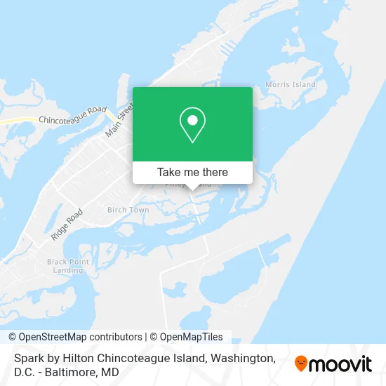 Spark by Hilton Chincoteague Island map