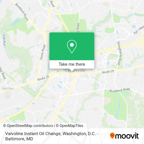 Valvoline Instant Oil Change map