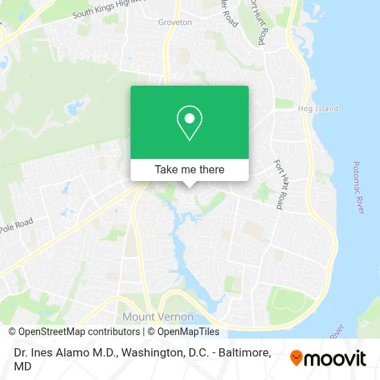 Dr. Ines Alamo M.D. map