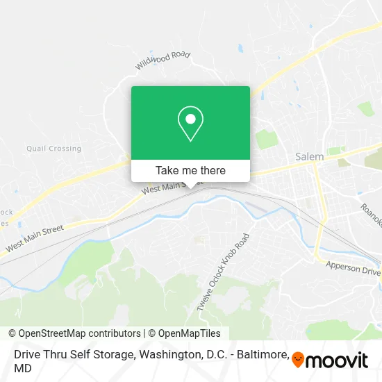 Drive Thru Self Storage map
