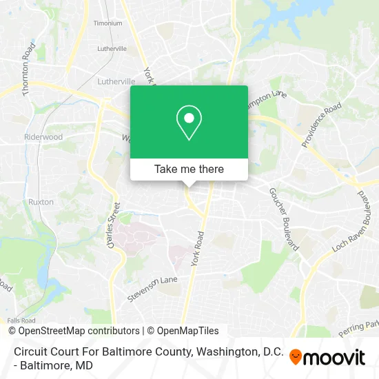 Circuit Court For Baltimore County map