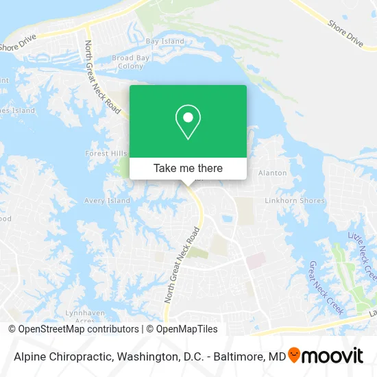 Alpine Chiropractic map
