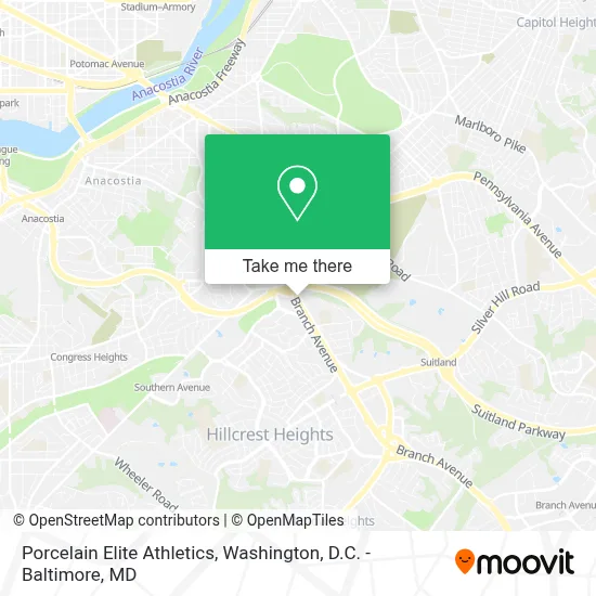 Porcelain Elite Athletics map