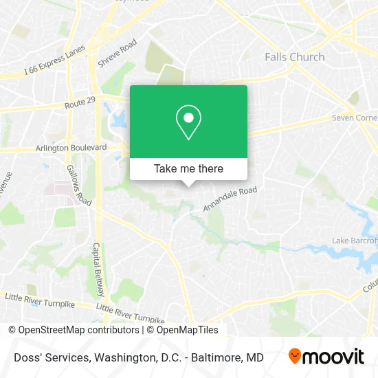 Doss' Services map