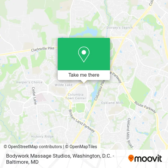 Bodywork Massage Studios map