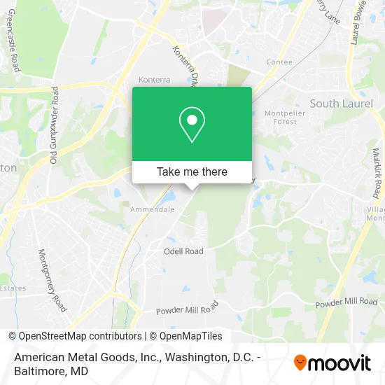 American Metal Goods, Inc. map