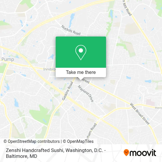 Zenshi Handcrafted Sushi map