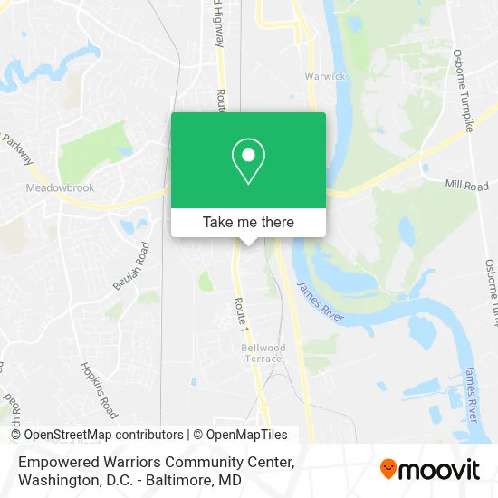 Empowered Warriors Community Center map