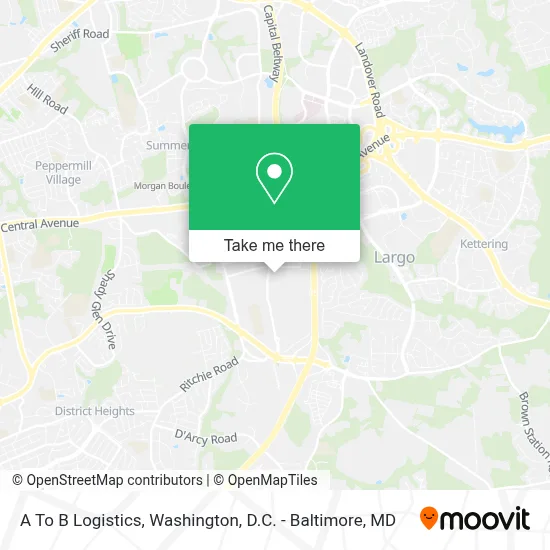 A To B Logistics map