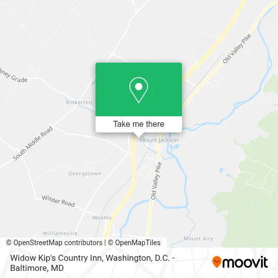 Widow Kip's Country Inn map