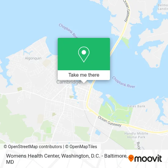 Womens Health Center map