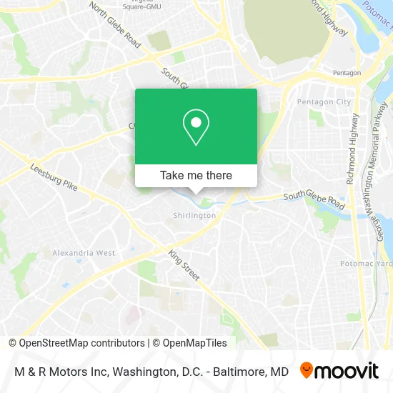 M & R Motors Inc map