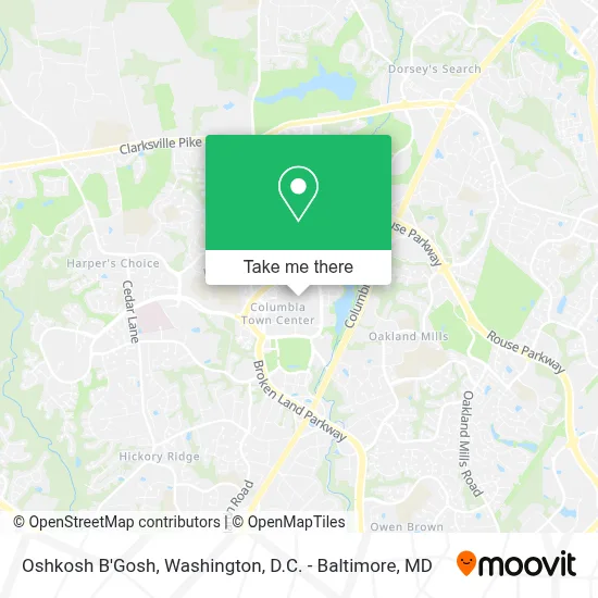 Oshkosh B'Gosh map