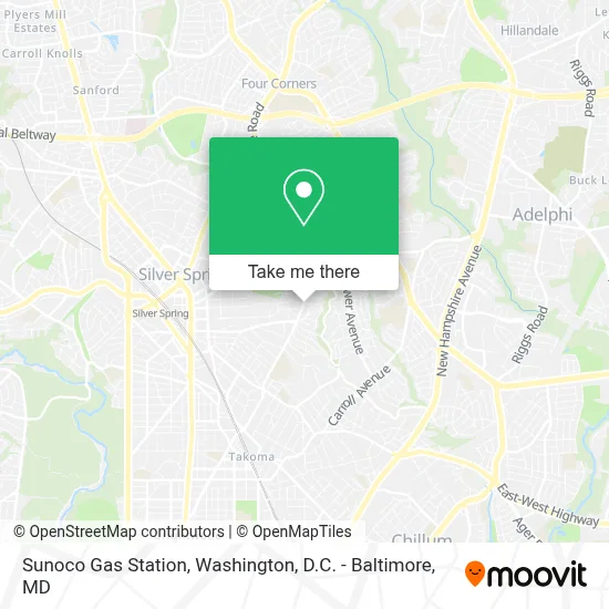Sunoco Gas Station map