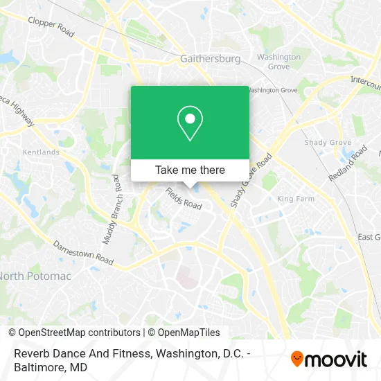 Reverb Dance And Fitness map