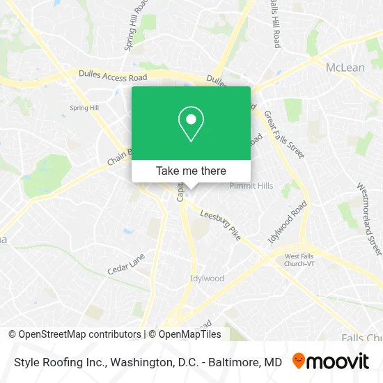 Style Roofing Inc. map