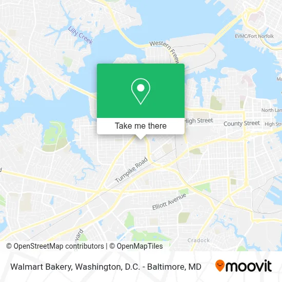Walmart Bakery map