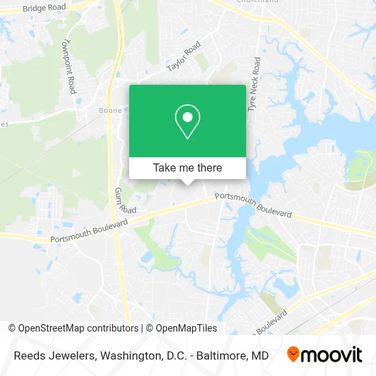 Reeds Jewelers map