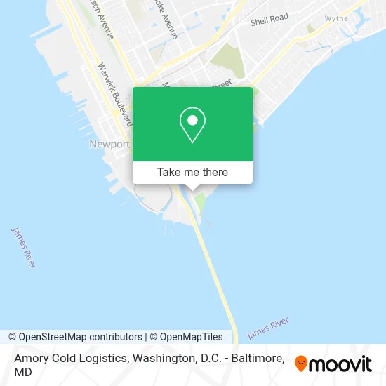 Amory Cold Logistics map