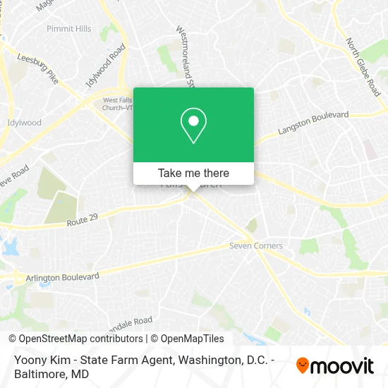 Yoony Kim - State Farm Agent map