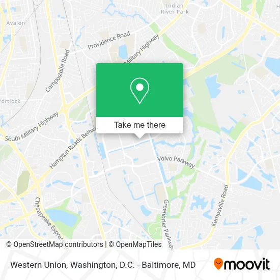 Western Union map