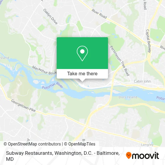 Subway Restaurants map