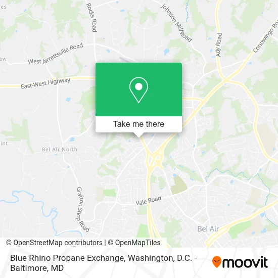 Blue Rhino Propane Exchange map