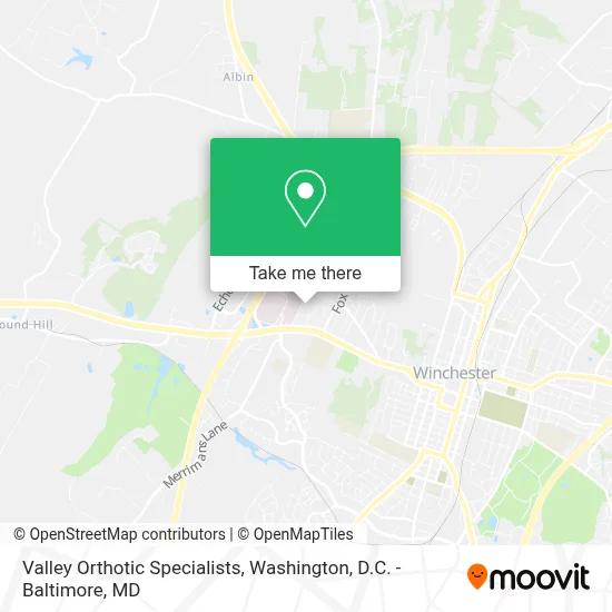Valley Orthotic Specialists map