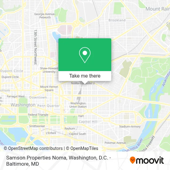Samson Properties Noma map