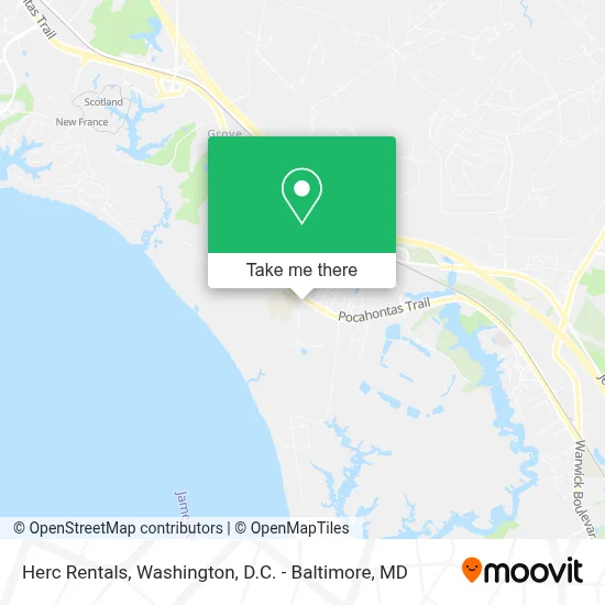 Herc Rentals map