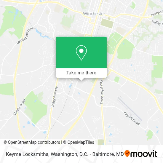 Keyme Locksmiths map