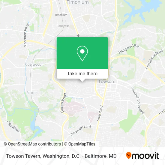 Towson Tavern map