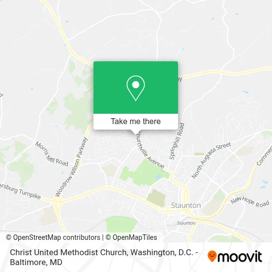 Christ United Methodist Church map