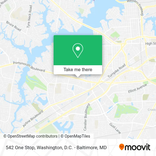 542 One Stop map