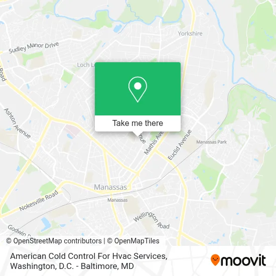 American Cold Control For Hvac Services map