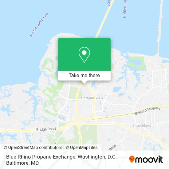 Blue Rhino Propane Exchange map
