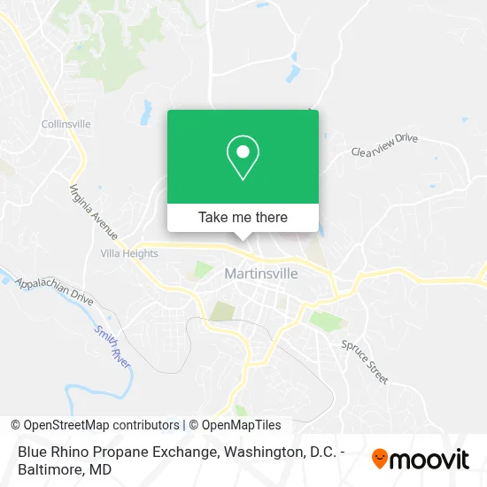Blue Rhino Propane Exchange map