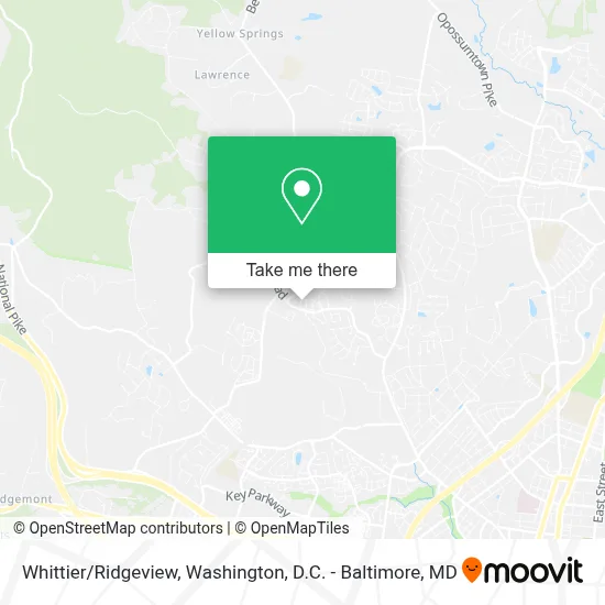 Whittier/Ridgeview map