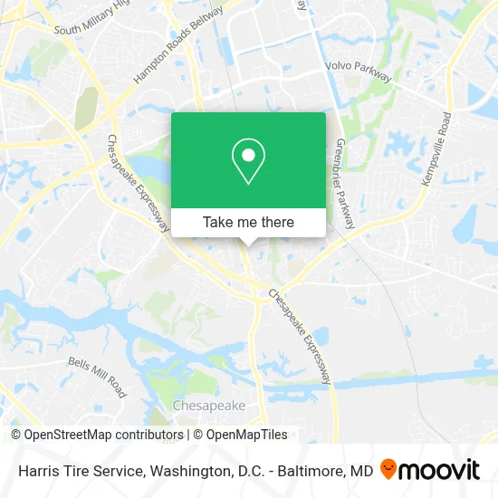 Harris Tire Service map