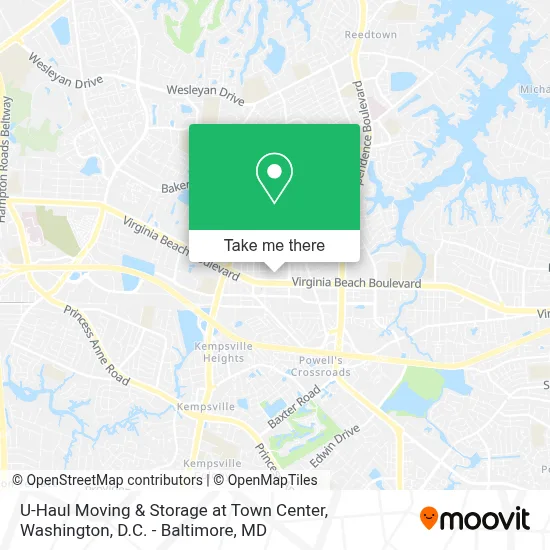 U-Haul Moving & Storage at Town Center map