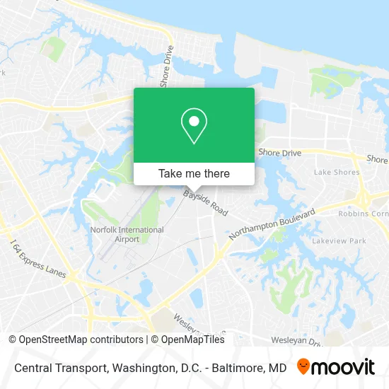 Central Transport map
