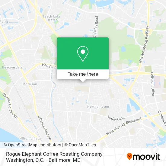 Rogue Elephant Coffee Roasting Company map