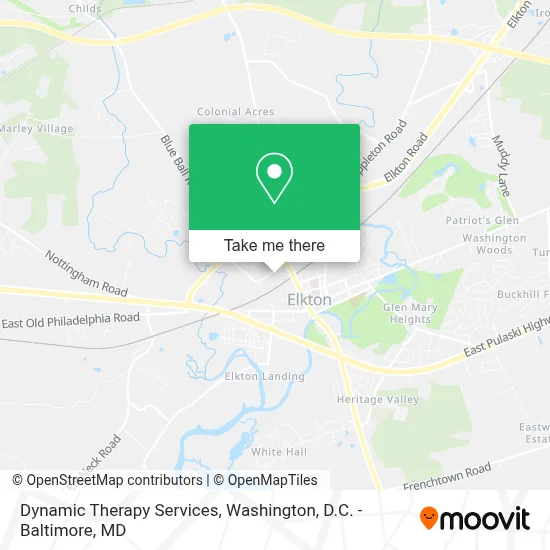 Dynamic Therapy Services map