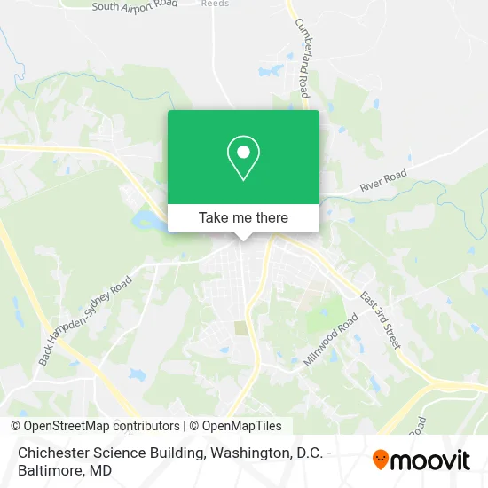 Chichester Science Building map
