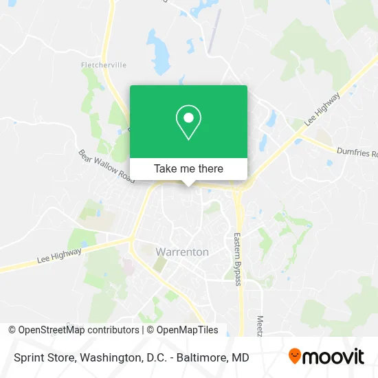 Sprint Store map