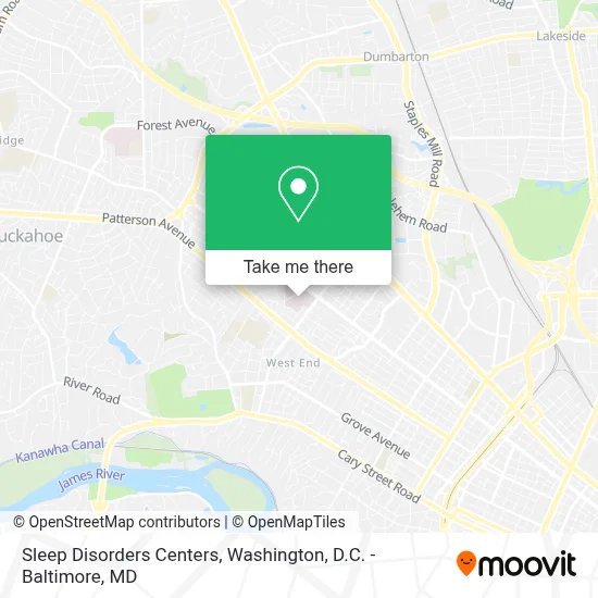Sleep Disorders Centers map