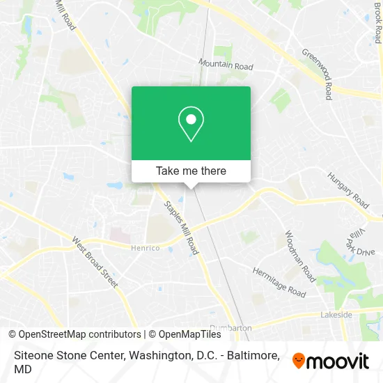 Siteone Stone Center map