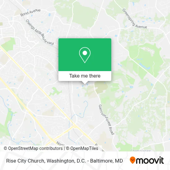 Rise City Church map