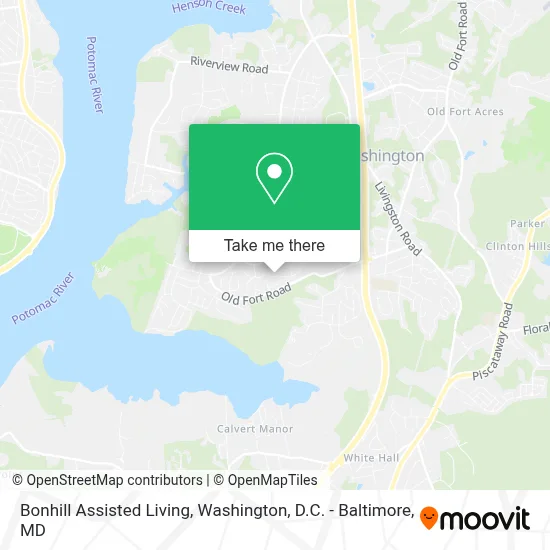 Bonhill Assisted Living map