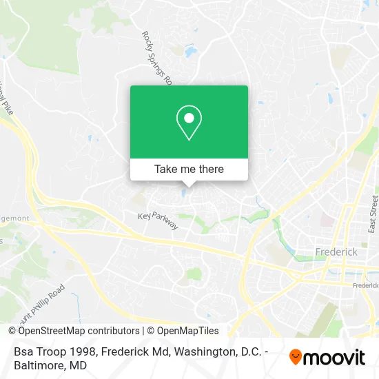 Bsa Troop 1998, Frederick Md map